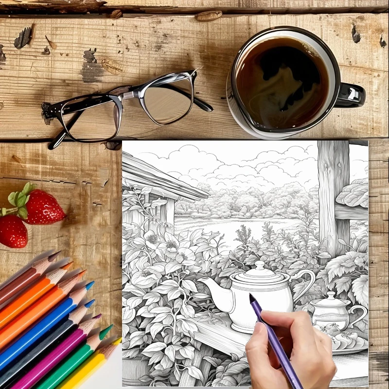 Libro para colorear Tea In The - Chalk Bag reseña y precio